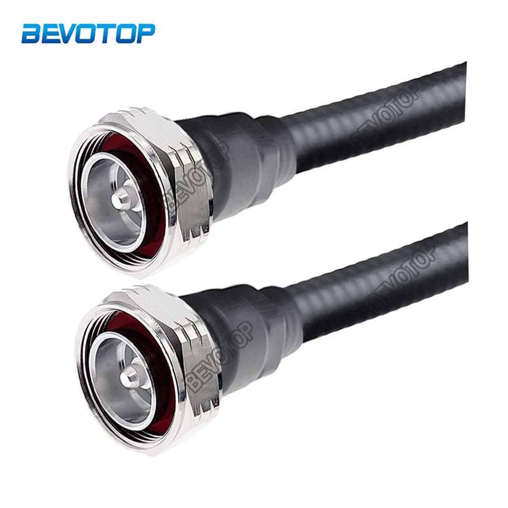 1/2 Feeder Jumper 7/16 L29 DIN Male to DIN Male Plug Connector Super Flexible 50-9 Cable RF Coaxial Pigtail Extension Cable Cord