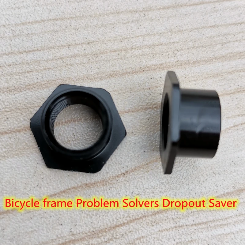 1pc CNC Bicycle PARTS gear Dropout Saver Insert Nut Problem Solver Replace Stripped Threads carbon frame bike Frame saver Solver