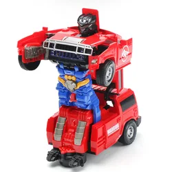 Transformation Robot Toys Cartoon Anime Deformation Dancing, Light, Music, Rotating Universal Deforming Car Toys for Child Gift