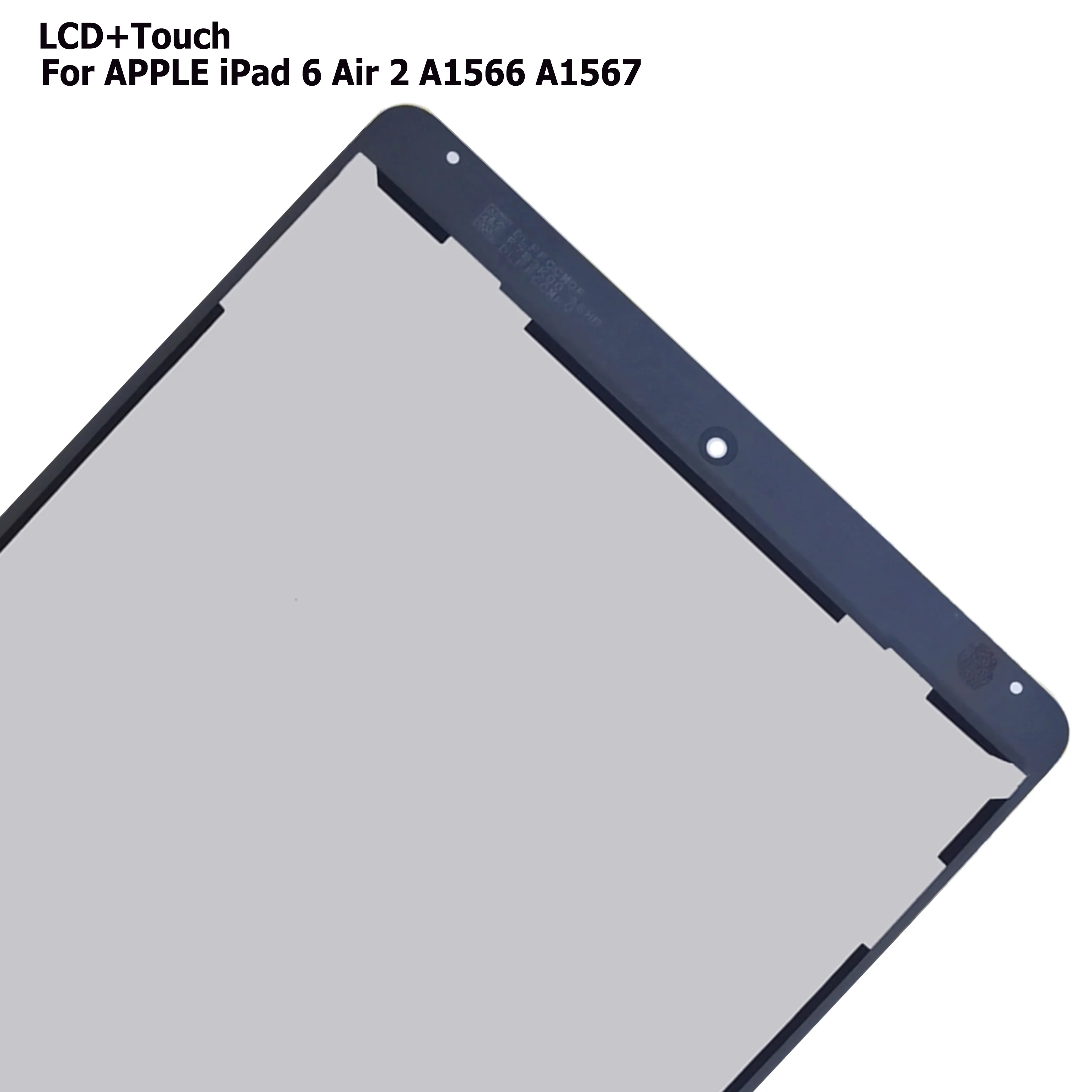 IPad Air 2,a1566,a1567,iPad 6用のガラスなしの交換用LCDタッチ