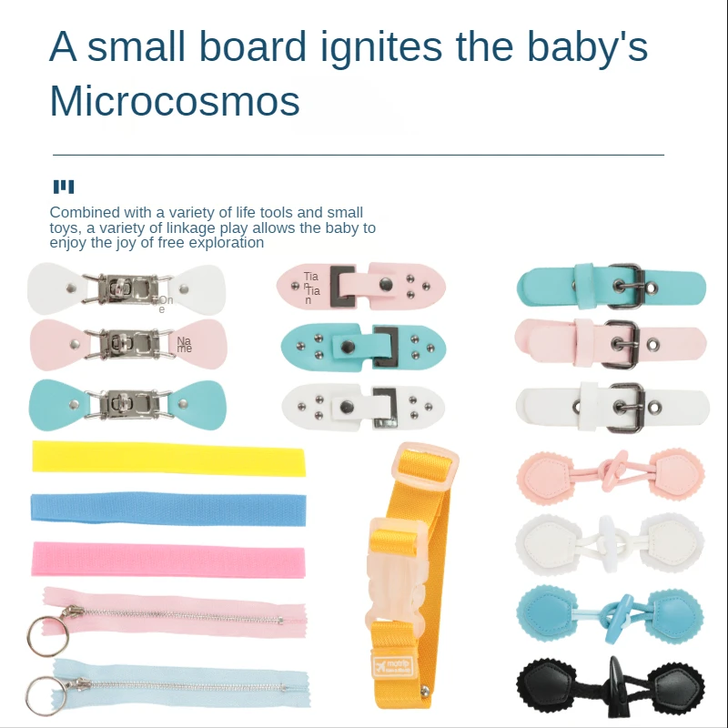 

Busy Board DIY Accessories Components Zipper Release Buckle Basic Life Skills Learning Montessori Early Education Toys