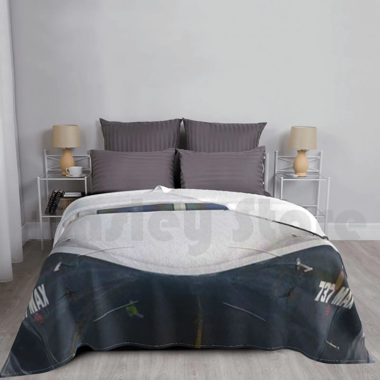 Boeing 737 Max8 Blanket Fashion Custom Aviation Civil Aviation Boeing 737 Max Airbus Cool Airplane Jet Heavy