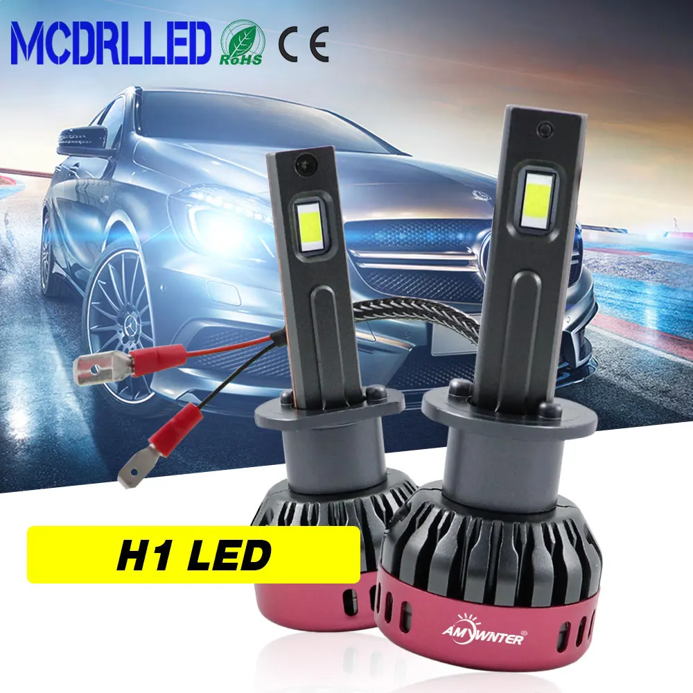 

Mcdrlled 2020 New Super Bright H1 Led H8 H9 H11 Car Headlight Auto Bulbs 3600lm 12v 30w 6500k Lamp