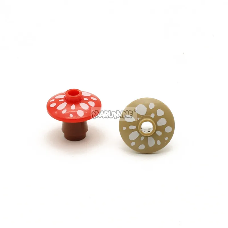Marumine 40 Stück MOC Ziegel Pilz 12992 Bausteine Pilz 59900 4740 Pflanze natürliche DIY Teile Stücke Zubehör – Detail 6