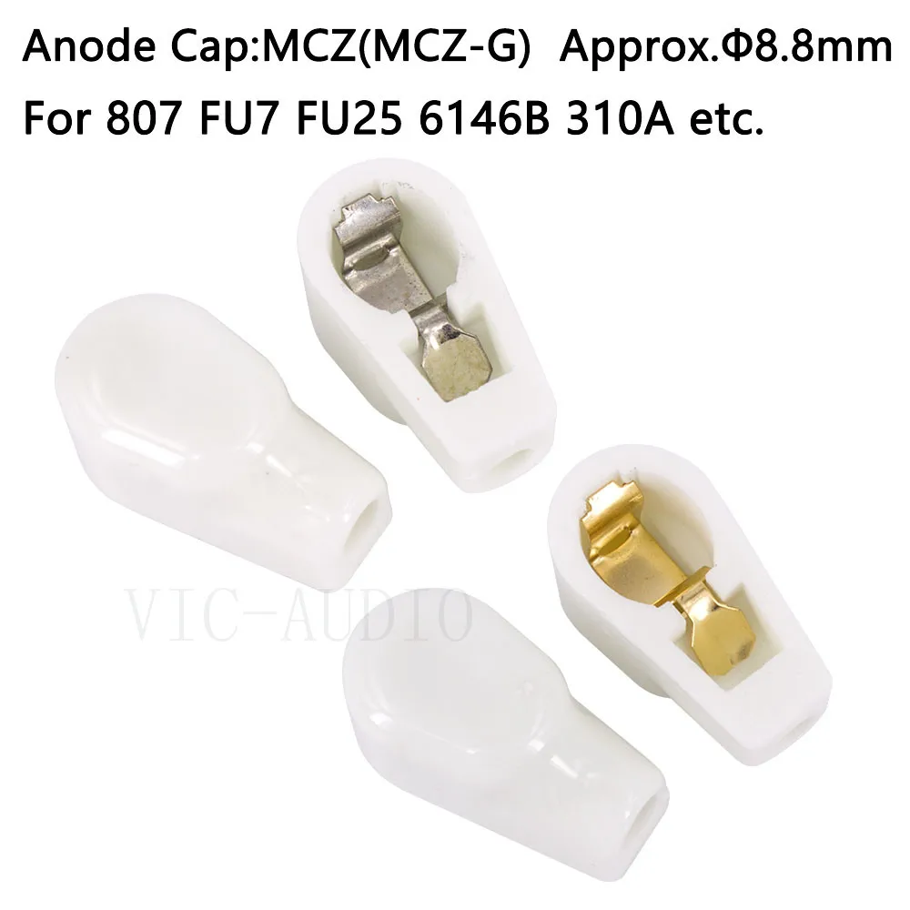 10PCS Ceramic 8.8mm Vacuum Tube Anode Cap Grip Cap MCZ For 807 FU-7 FU7 6146B 310A Vacuum Tube Vintage amplifier DIY