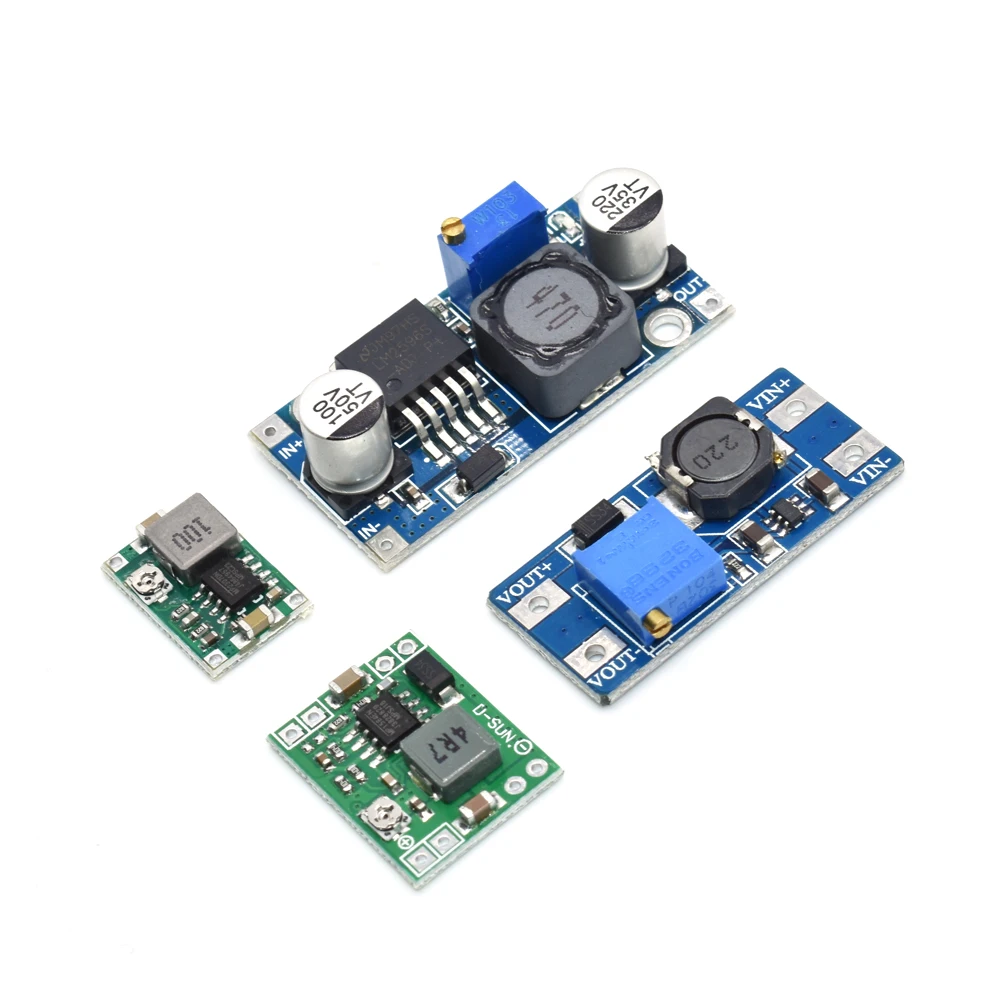 DC-DC Voltage stabilized power supply module Adjustable boost& buck voltage regulator module LM2596S-ADJ MT3608 MP1584EN