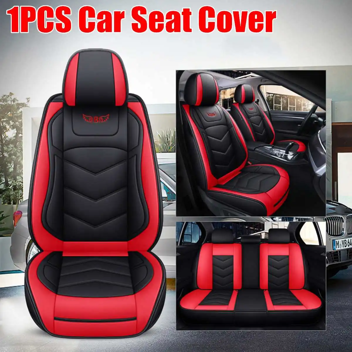 1Pcs Universal Car Seat Covers Set Front Rear Seat Covers Leather Cushion Car Chair Seats Protector Mat Car Accessories 4 Season