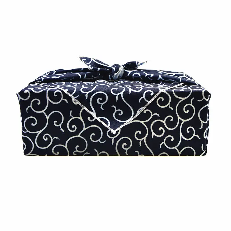 Japanese Style Handkerchief Furoshiki Polyester Material Concise Style One Side Printed Bento Wrapping Cloth Many Uses