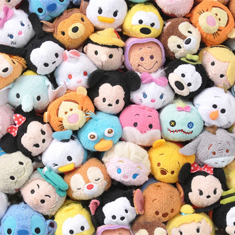 Набор игрушек Disney Tsum, Микки, Минни Маус, Дональд Дак, Моана, Ститч, Дамбо ЦУМ, плюшевые куклы, подарок для детей, 24 вида