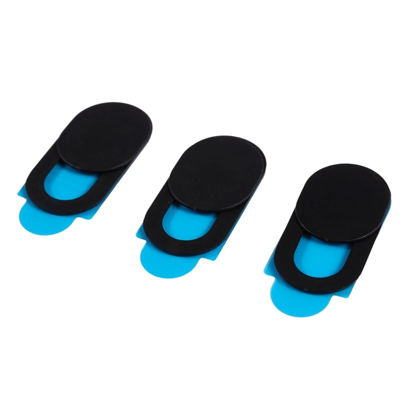3pcs Plastic Camera Shield Stickers Notebook PC Tablet PC Mobile Anti-Hacker Peeping Protection Privacy Cover black