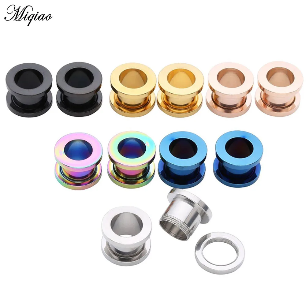 Miqiao 1 piece Hot Selling Stainless Steel Pulley Metal Ear Extension Human Body Popular Piercing Jewelry