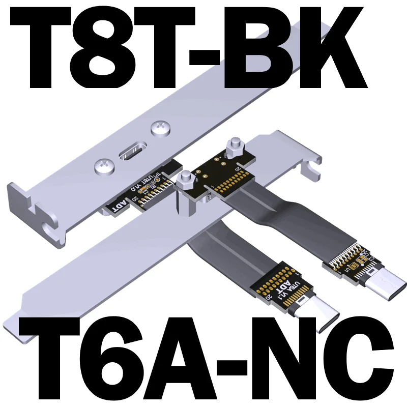 FFC USB 3.2ประเภท-C Extension สายริบบิ้นแบน90 FPV Slim นุ่มยืดหยุ่น FPC Charge Brushless Handheld Gimbal monitor 20G/Bps