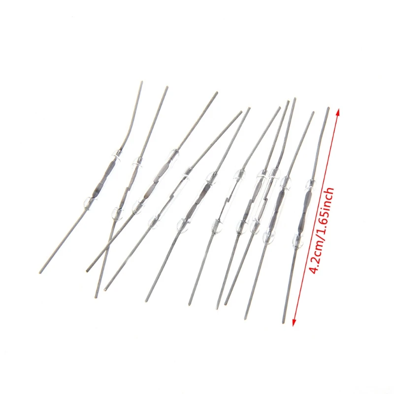 10 Pcs 2x14mm Reed Switch Normally Open Magnetic Induction Switch Electromagneti