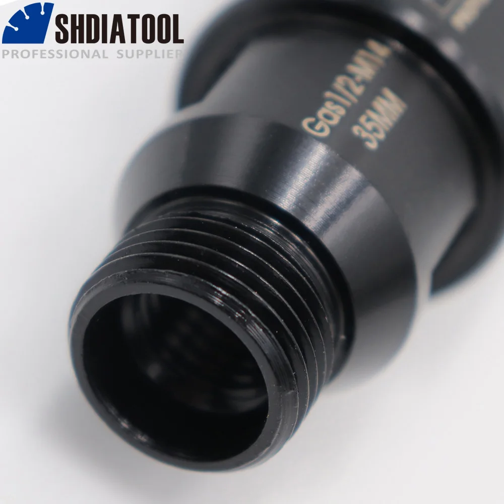 SHDIATOOL 1 قطعة الماس الملحومة الحفر الأساسية بت (الرطب) الغاز 1/2 و M14 موضوع ثقب المنشار لحفر الجرانيت و الرخام