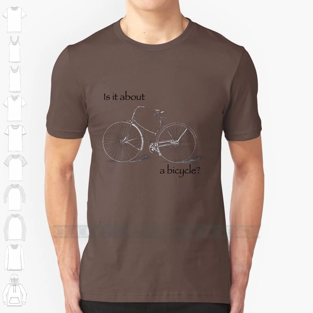 Is It About A Bicycle ? 100% Cotton T Shirt Dublin Irish Literature Ireland The Third Policeman Bicycle Flann Obrien Flann O