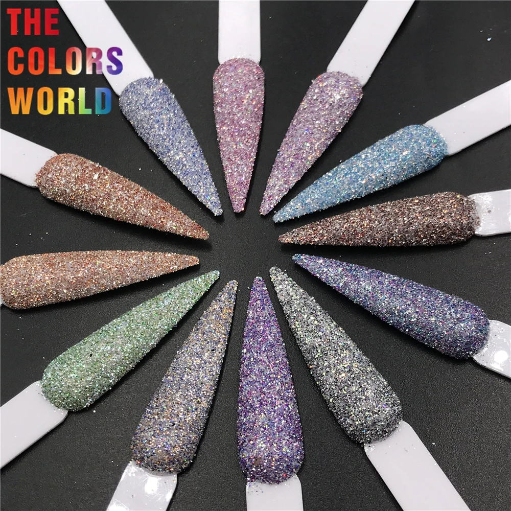 

TCT-525 Chunky Nail Glitter Nail Art Decoration Brillo grueso Nail Art Decoration Body Art Makeup Tumbler Crafts DIY Accessories