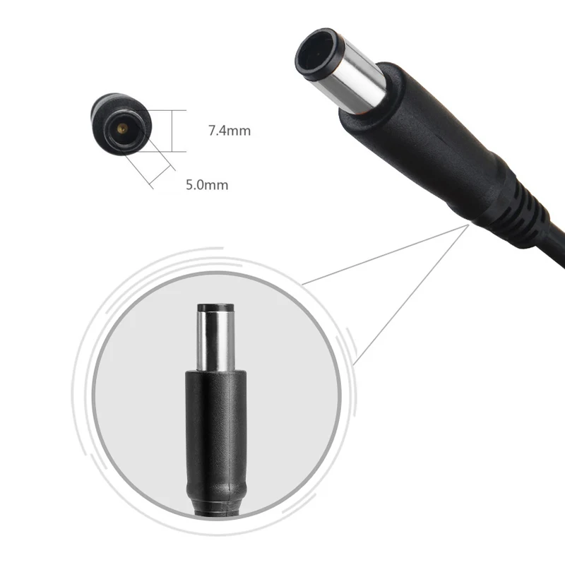 USB Type C Power Adapter Converter to 7.4*5.0mm Dc Plug Connector PD Emulator Trigger Charging Cable Cord for Dell Laptop