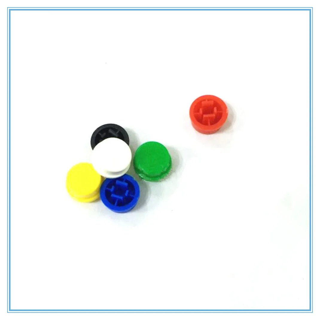 10PCSMixed color Smart Electronics Tactile Push Button Switch Momentary 12*12*7.3MM Micro Switch Button + 5 Colors Tact Cap