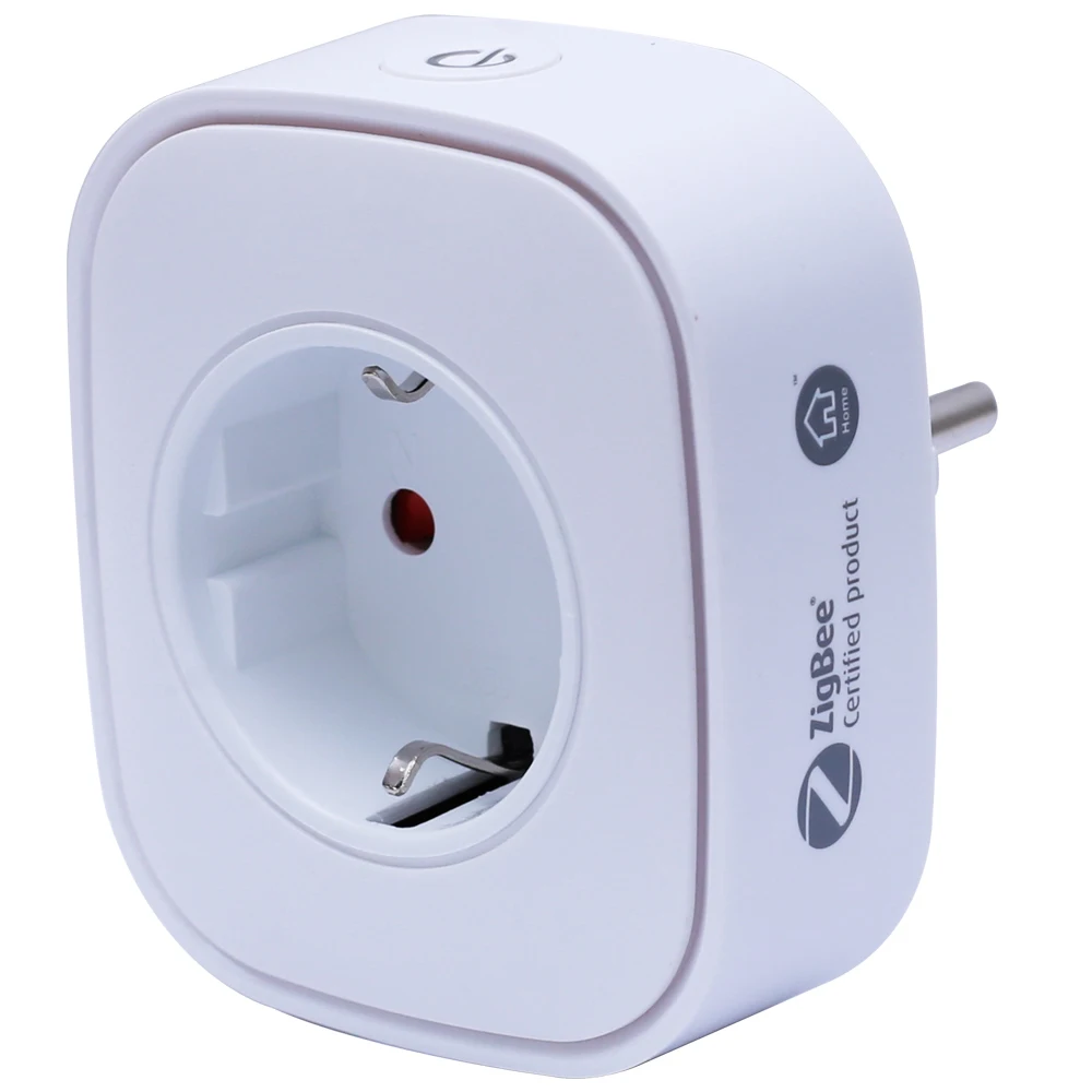 Europe Zigbee Plug Smart Power Metering on APP, 16A Socket Zigbee