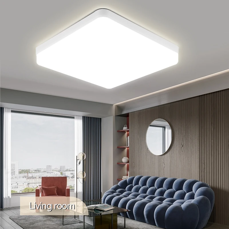 Imagem -02 - Lâmpada de Teto Led para Quarto Lâmpada Moderna Luz de Painel Quarto Cozinha Luminária Ultra Fino 15w 20w 30w 50w 220v