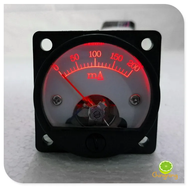 SO-45 200mA Ammeter with Backlight, Tube Amplifier Meter Head, Audio Accessories, Cathode Current Measurement Pointer Type