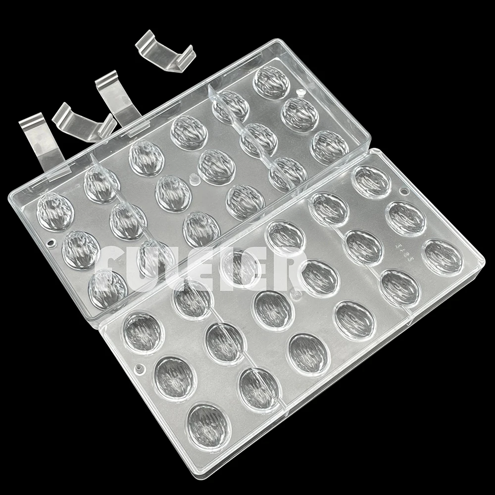 Pecan Shape Polycarbonate Chocolate Mold For Baking Candy Mold Confectionery Tool Bakeware Cake Mold