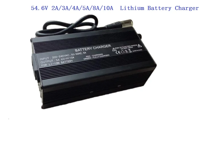 54.6V 5A Li-ion Battery Charger Bike 48v Lithium 13S 48 Volt Li-ion 54.6V 5 Amp Smart Security For 10Ah 15Ah 48v 20ah Battery