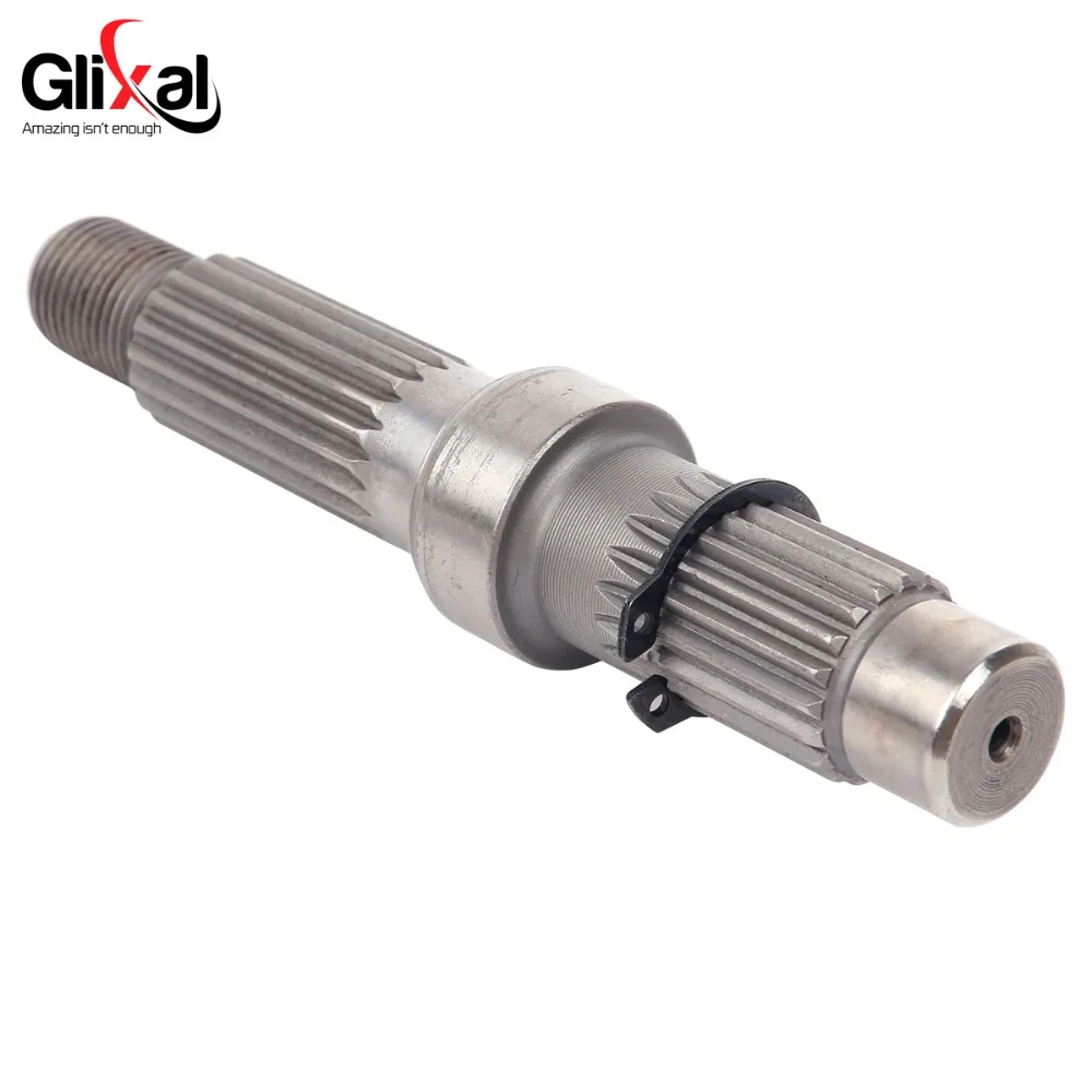 Glixal GY6 125cc 150cc 135mm Gearbox Output Final Drive Shaft for 152QMI 157QMJ 4-Stroke Drum Brake Scooter Moped ATV Go-Kart