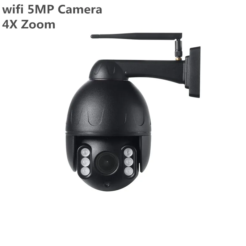 Promotion Onvif Protocol 2.7-13.5mm 5X Zoom Ip PTZ Camera 5MP IP Camera Wifi or POE IP camera Human Auto tracking wifi Camera