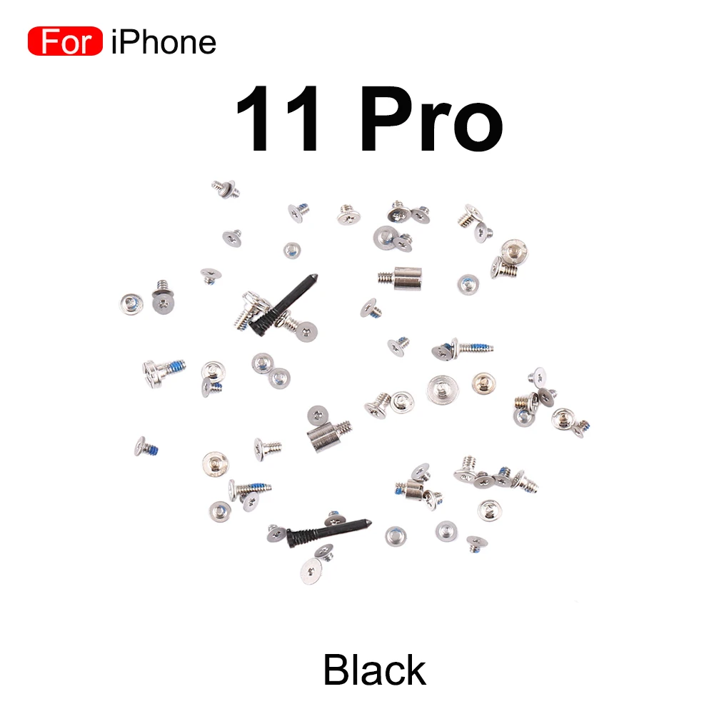 Full Set Of Screws For iPhone 11 Pro Middle Bottom Frame Inside Motherboard Screw Replacement Parts