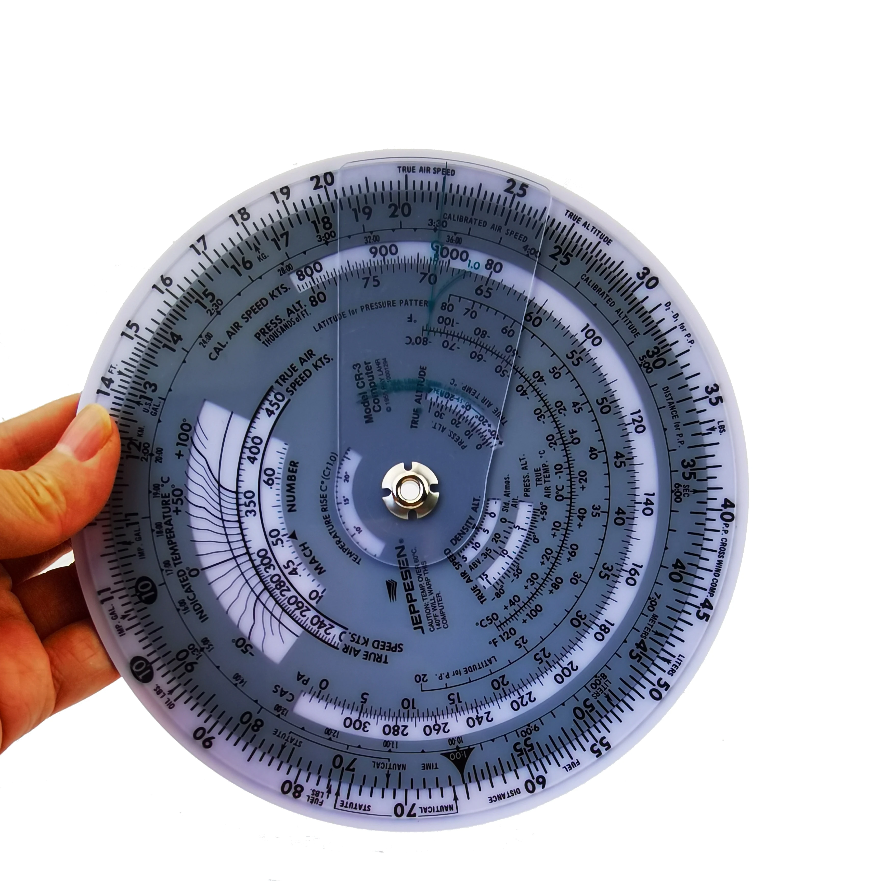 

Aviation Round Shape Circular Vector Flight Measuring Computer Calculator Training Plastic Ruler