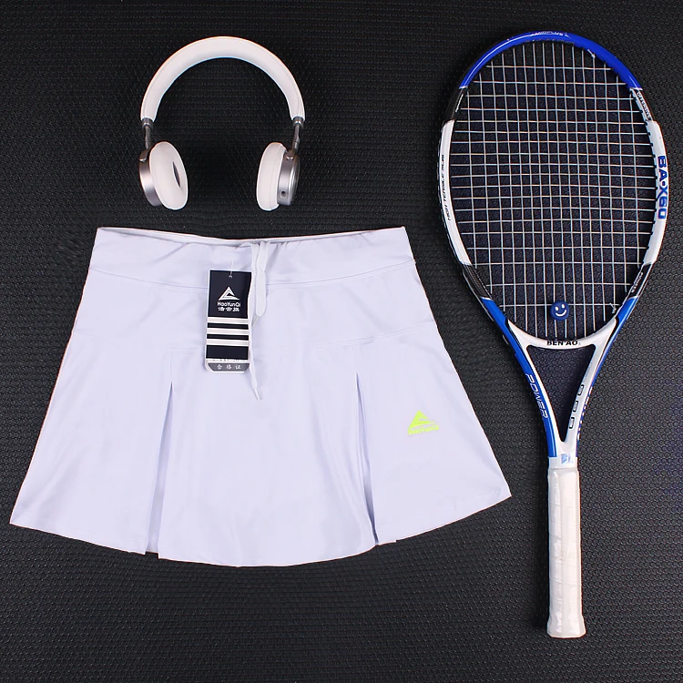 Women Tennis Skorts , Girl Tennis Skirt with shorts , Breathable Female Badminton Skirt With Pocket , Girls Sport Running Shorts