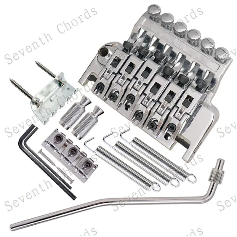 Ein Set Vintage-Tremolo-Brücke mit Doppelverriegelungssystem für E-Gitarren-Zubehörteile und Musikinstrumente – Detail 10