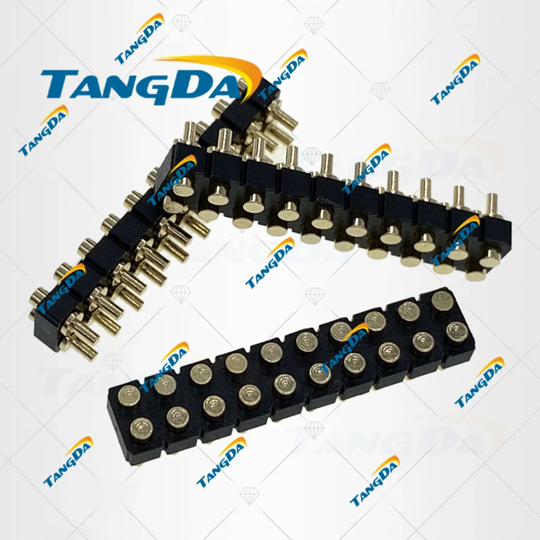 diameter:2mm height: 5.5 6.5 8mm DIP pogo pin connectors 20p 20pin Current pin Battery pin Test thimble probe female TANGDA T