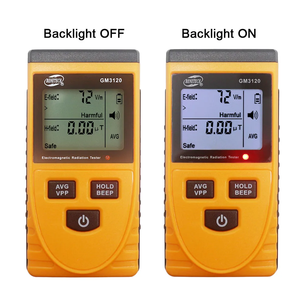 GM3120 LCD Rivelatore di Radiazione Elettromagnetica Tester Misuratore di Radiazione Dosimetro Contatore di Misura per il Telefono Mobile Computer