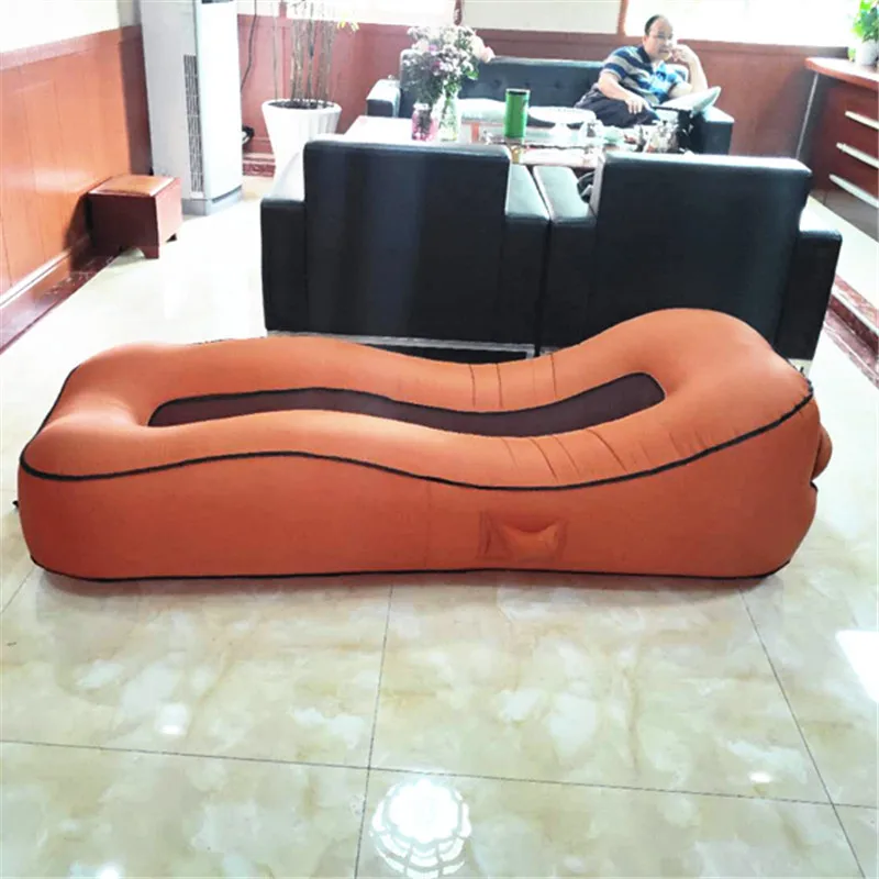 Outdoor Camping Inflatable Sofa Mat Lazy Bag 3 Season For Beach Swimming Pool Air Bed Lounger Sports Camping Travel Home Use