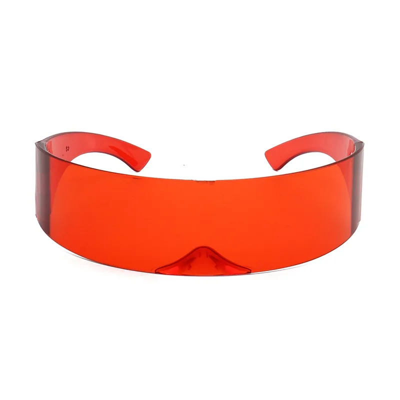 Y2k zukünftige Krieger randlose Sonnenbrille Punk Retro Sonnenbrille Fahrrad brille Mode Männer Frauen Hip Hop Party Brille neu – Detail 7