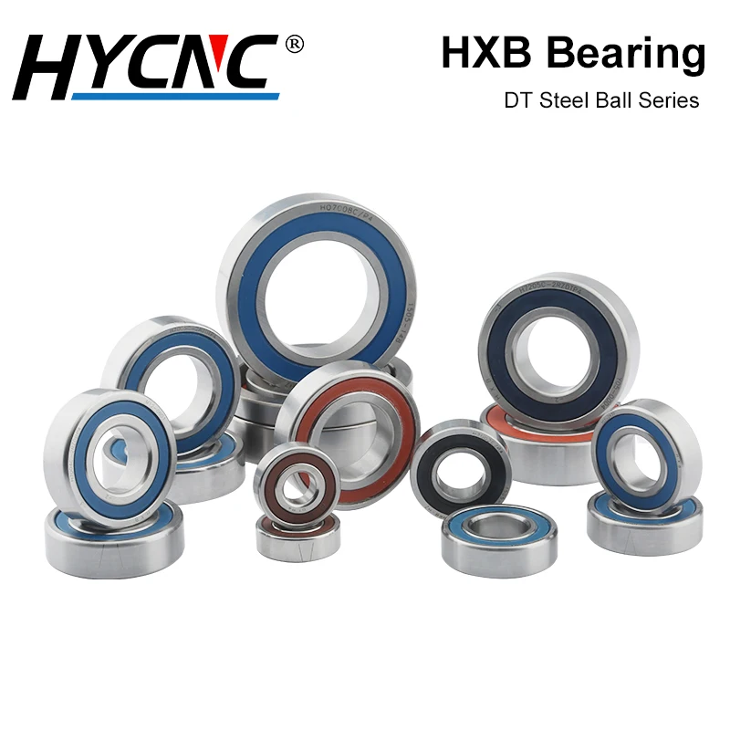 HXB Bearing Deep Groove Steel Ball Bearing High Speed Double Rubber Seal P4 P5 7002 DT Series Screw Spindle Matching Bearing