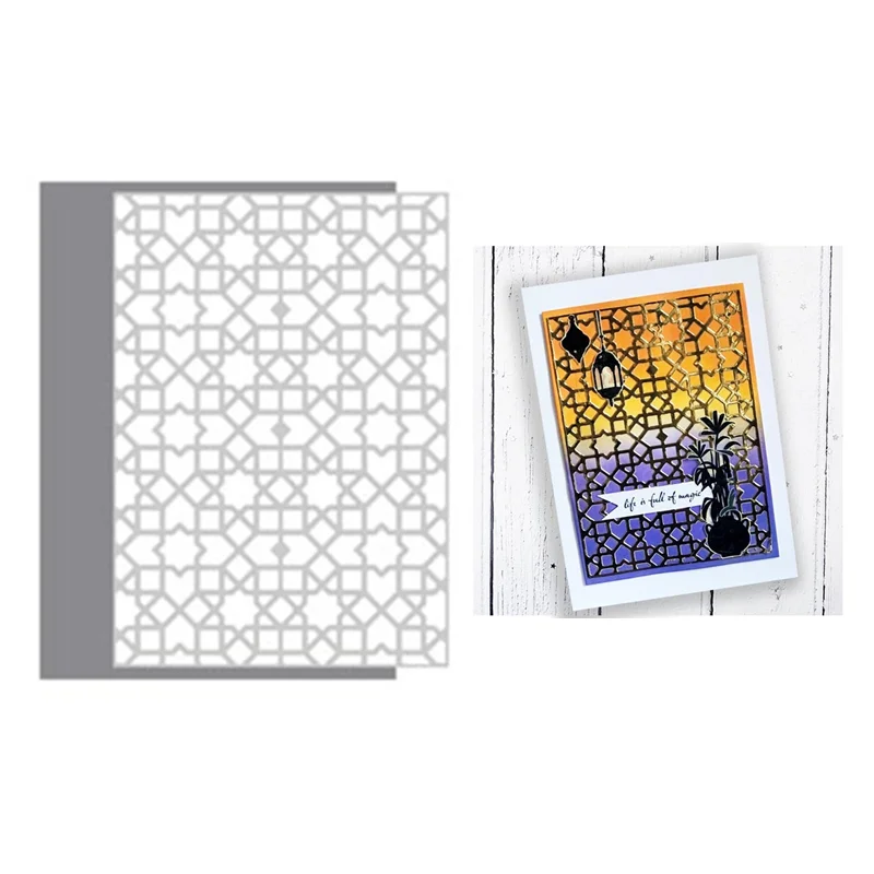 The Quatrefoil Die Set Background Layering Cutting Dies Scrapbooking Paper Making Frame Card Craft No Stamps