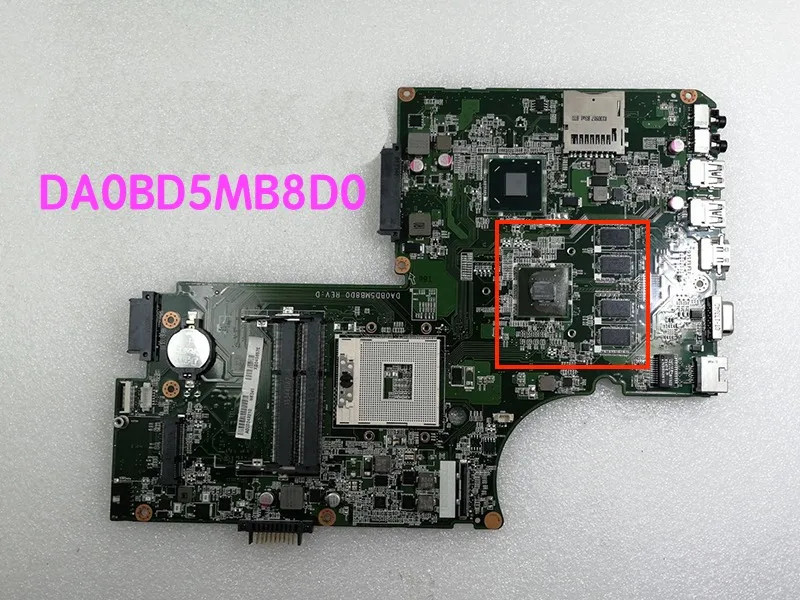 

Suitable For Toshiba Satellite L70 L75 S70 S75 Laptop Motherboard DA0BD5MB8D0 independent Mainboard 100% tested fully work