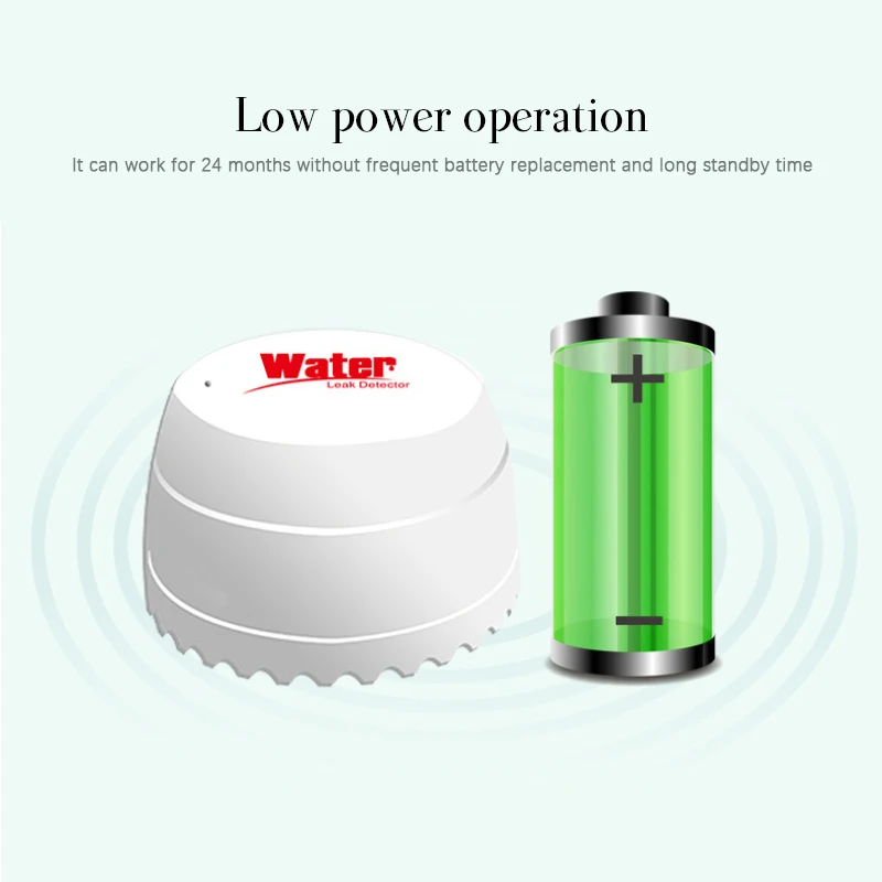 Tuya Wifi Water Detector Leakage Sensor Alarm Leakage Alarm Detector Sound Smart Life APP Flood Alert Overflow Security Alarm