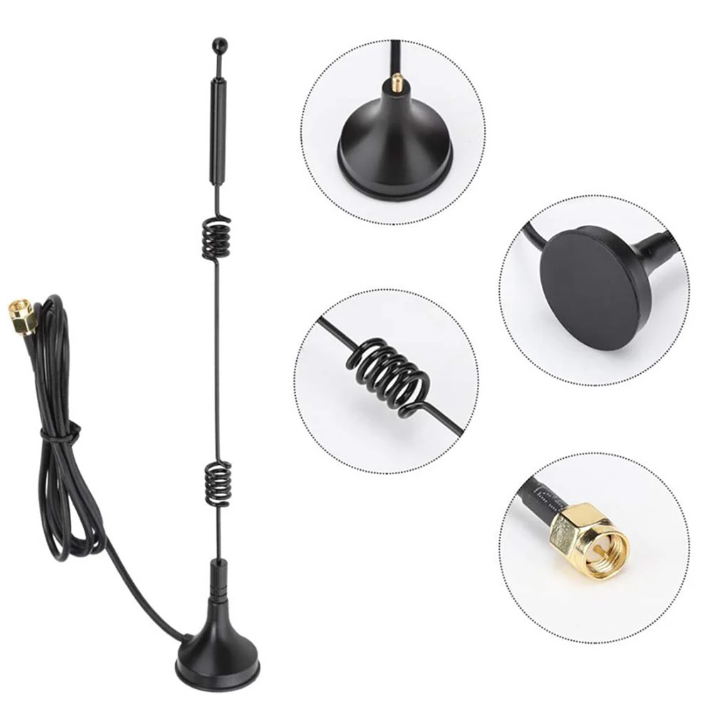 12dbi WIFI Antenna 2.4G/5.8G Dual Band Pole Antenna SMA Male with Magnetic Base For Router Camera Signal Booster1