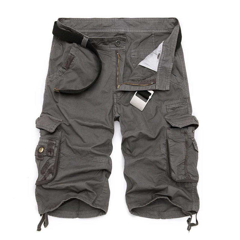 Pantalones cortos de algodón para hombre, pantalón de camuflaje, prenda cargo masculina fresca, cómoda y de estilo informal, ropa casual de marca,
