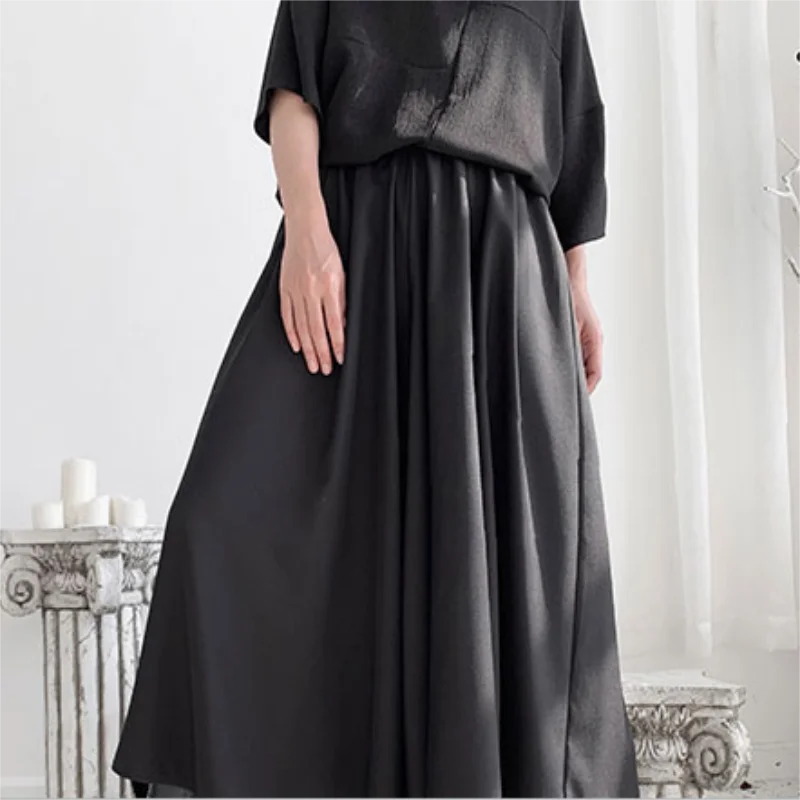 Lady Trouser Skirt Spring And Autumn New Brunet Small Times Women's Dress Designer Style Leisure Irregular Wide Leg Skirt Pants