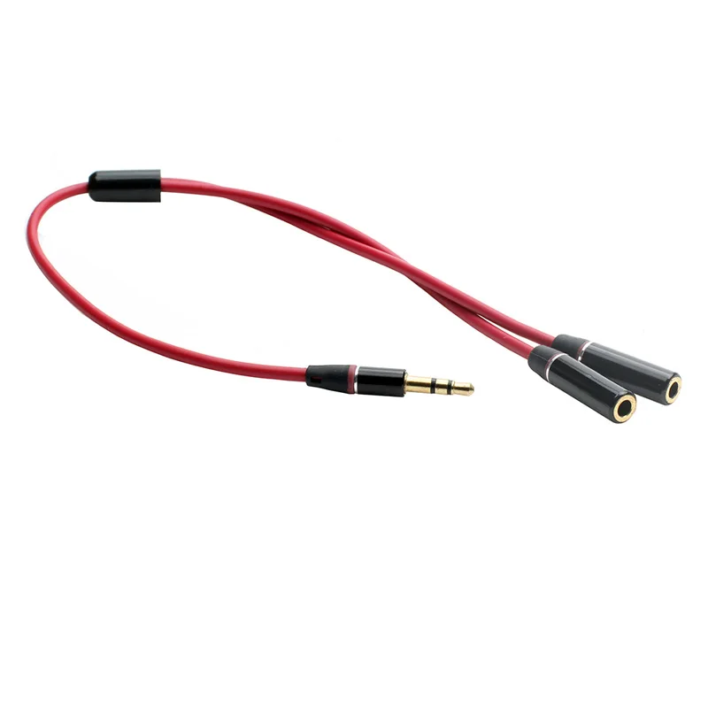 1Pcs 3.5Mm Man Vrouw Plug Jack Stereo Adapter Rca Mm Mono Stereo Plug Naar 2 Rca Lader Connector voor Iphone Pc Telefoon MP3 MP4 M