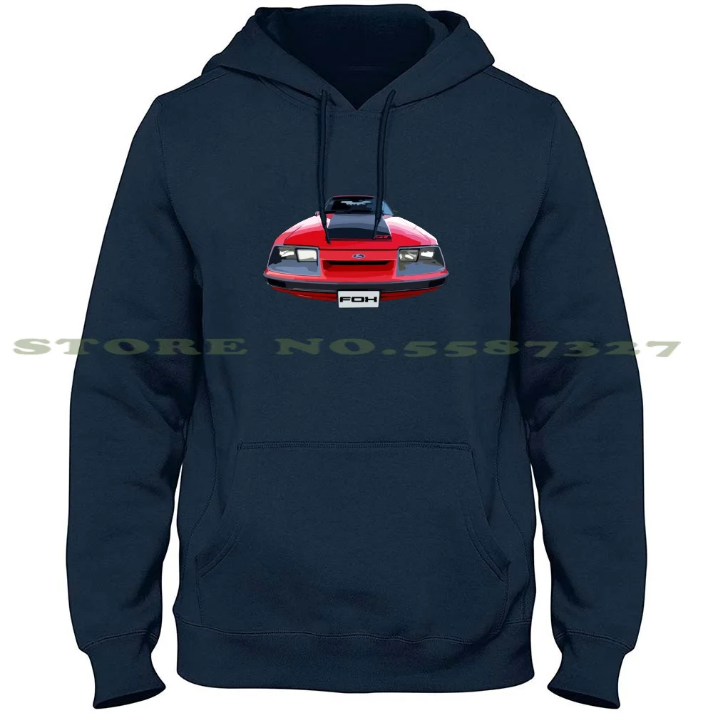 Ford Mustang Gt ´86 Streetwear Sport Hoodie Sweatshirt Retro Car Fox Foxbody 5 0 5 0 Mudtsng Gt Saleen Stang Classic Car Muscle