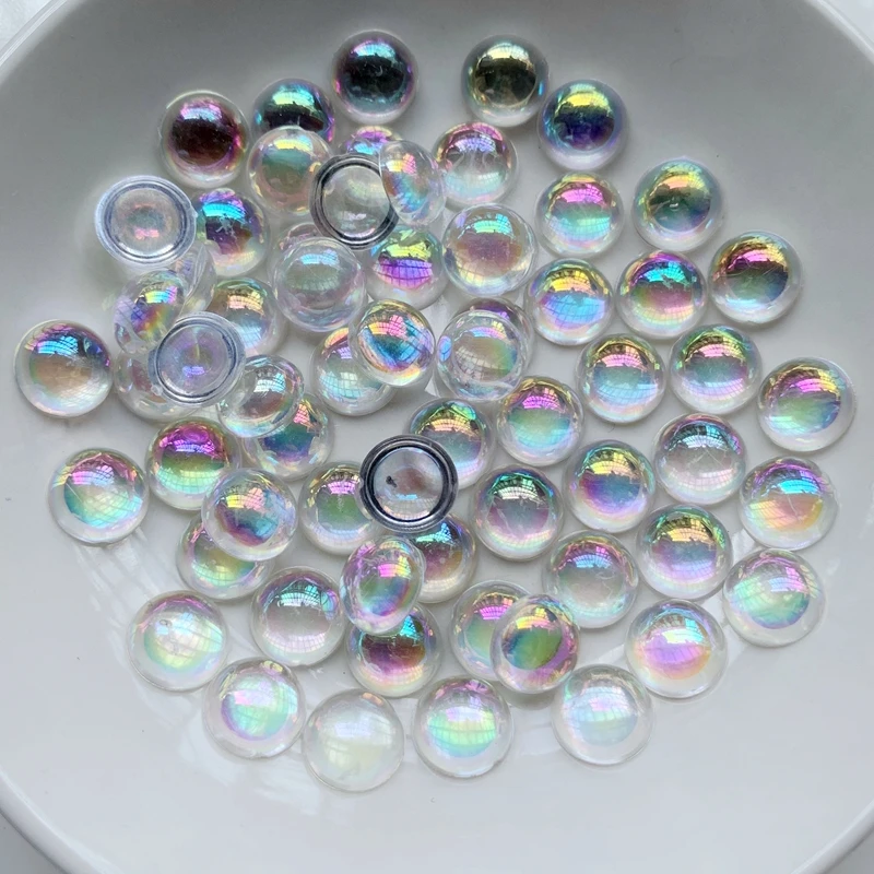 10mm round transparent AB color crystal diamond rhinestone trim  scrapbooking DIY Jewelry Fittings 100pcs/lot