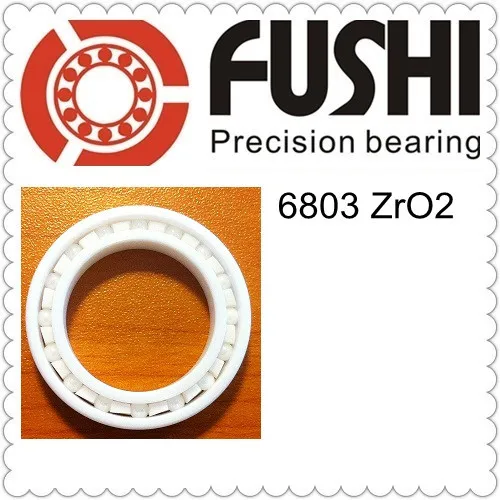 6803 Full Ceramic Bearing ( 1 PC ) 17*26*5 mm ZrO2 Material 6803CE All Zirconia Ceramic 6803 Ball Bearings