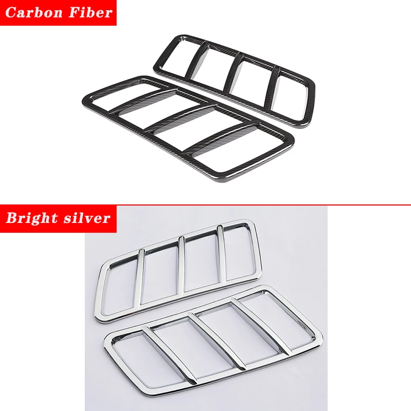 Car Styling Front Hood Air Vent Outlet Sticker Trim Cover ABS Chrome Accessories For Mercedes Benz ML GL GLS GLE W166 Coupe C29