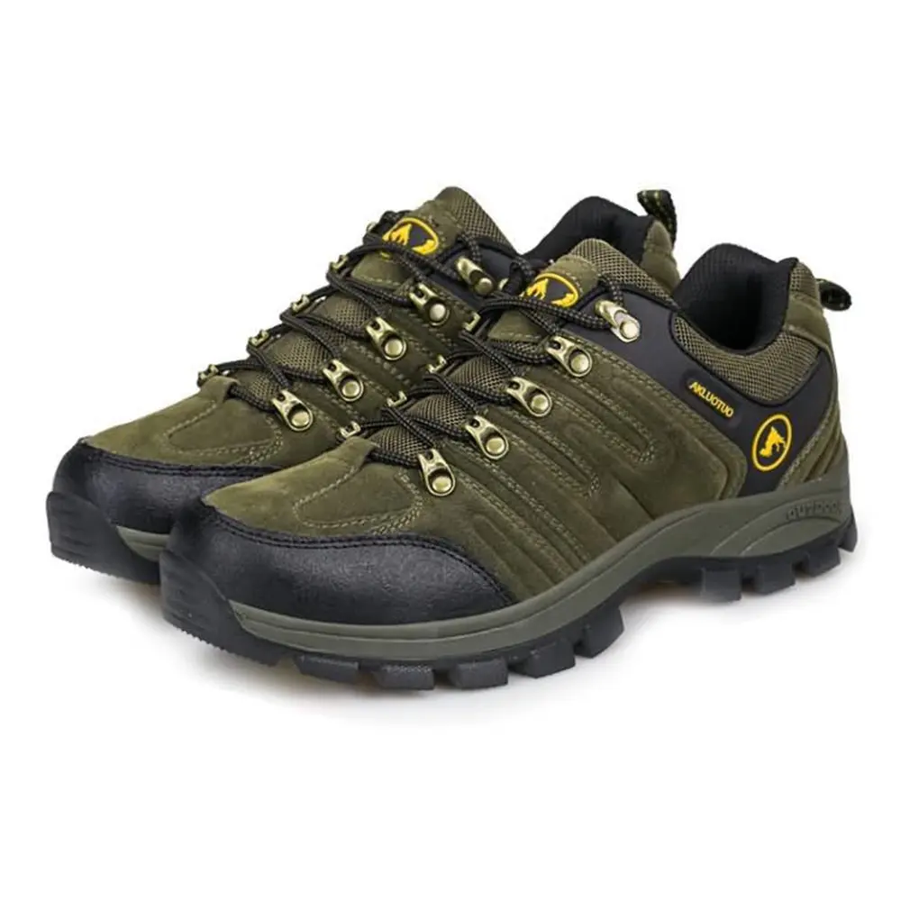 

TH61252-37 Outdoor Lace-up Hiking Boots Sport Men's Shoes For Camping Climbing Mountain Anti-slip Breathable Shoes